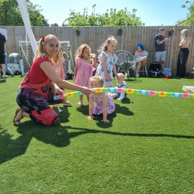 Children's party outside