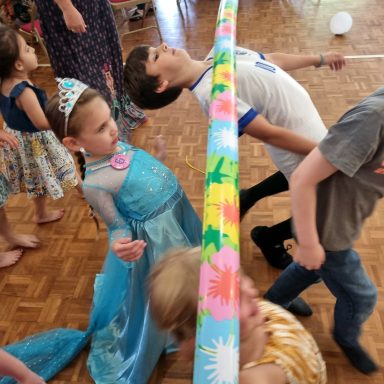 Limbo at childrens bithday party